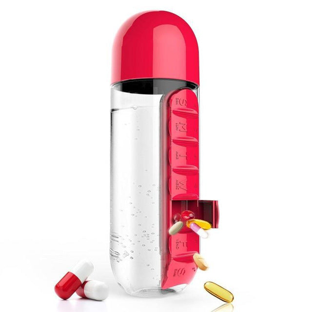HealthBottle | Daily Pill Organizer and 20oz Water Bottle