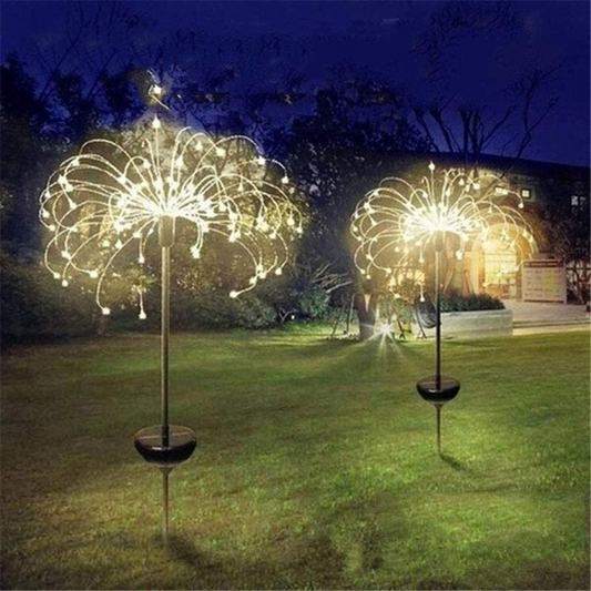 Solar DIY Shape Fireworks Flower Lamp | 150 LEDs
