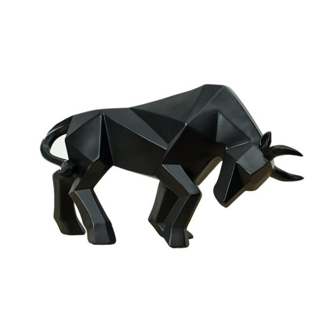 Charging Bull Statuette/Figurine/Sculpture | 13.75" Long - Solutiverse