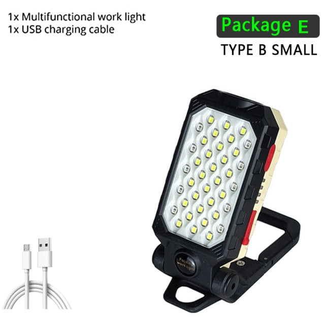 Foldable COB Work Light | Rechargeable LED