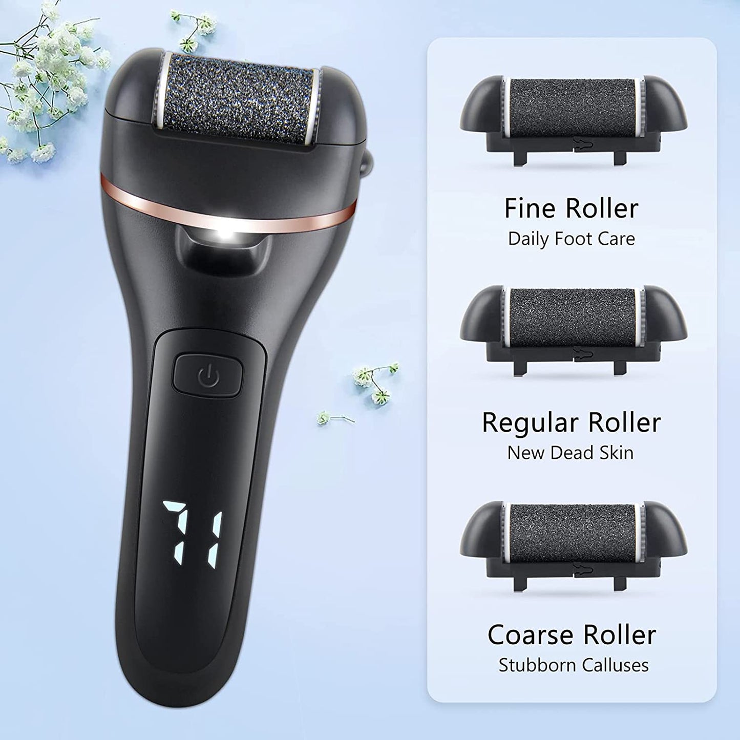 Electric Rechargeable Foot File and Pedicure Kit - Solutiverse