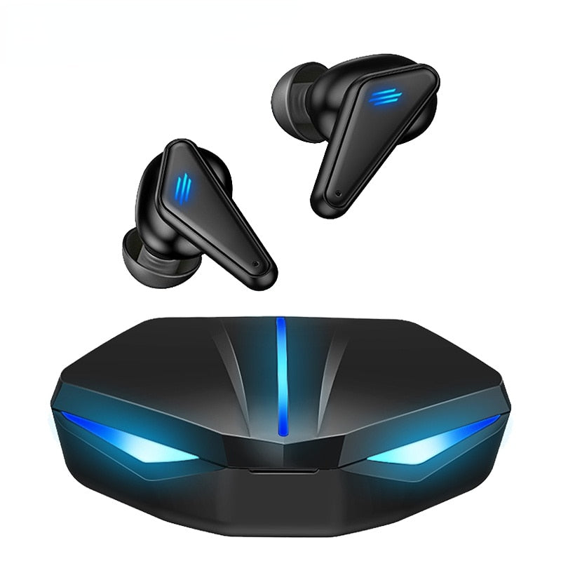 Low Ping LED Power Indicating Wireless Earbuds with Mic - Solutiverse