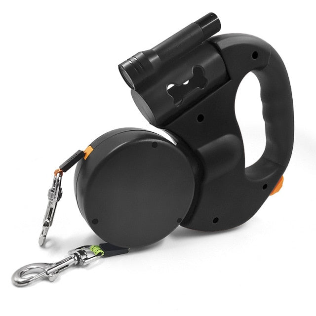 Double Pet Leash Holder | Heavy & Retractible - Solutiverse