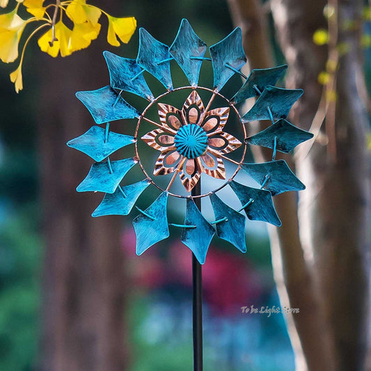 Mesmerizing Kinetic Garden Spinner Sculptures - Solutiverse