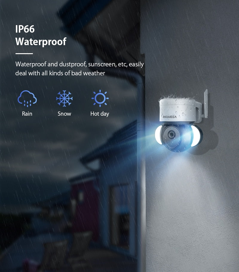 Waterproof 5MP Outdoor WIFI Enabled Security Camera/Solution | 128GB - Solutiverse