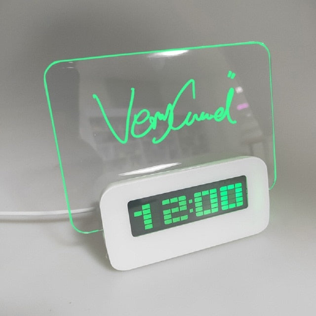 MemAlarm | Retro Digital Alarm with Memo Board