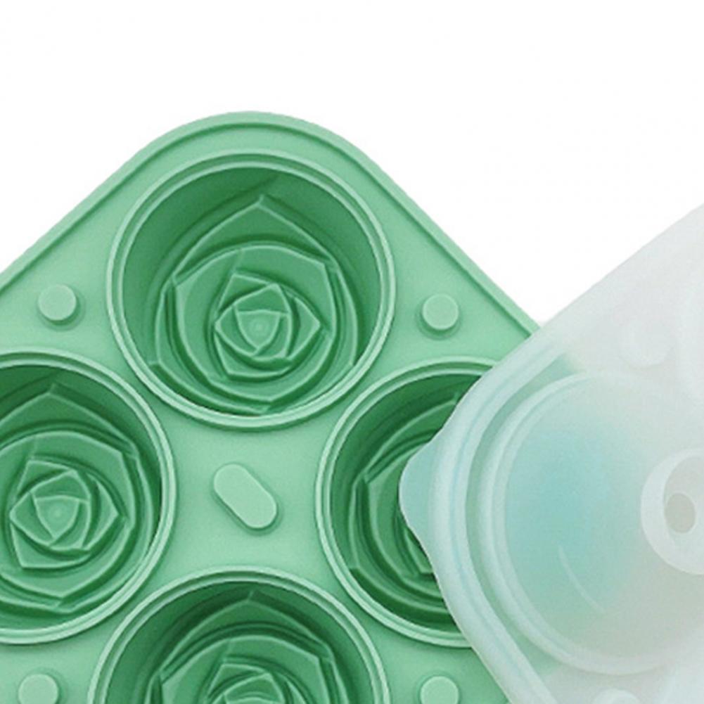 Rose Ice Mold | Silicone | 4 Roses