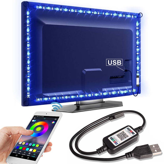 Bluetooth Backlight LED Strips | 16 Foot