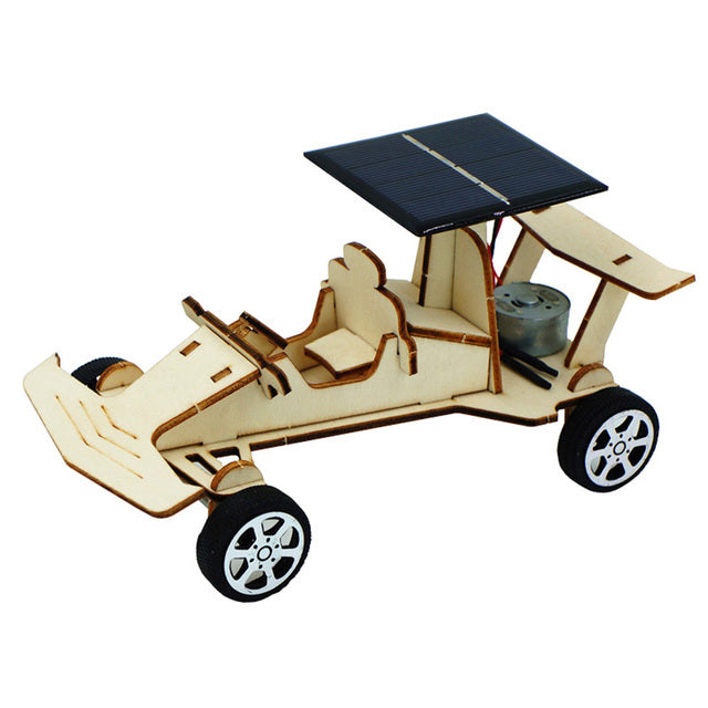 Solar Powered Wooden Car Kit | Educational Toys | Ages 5+