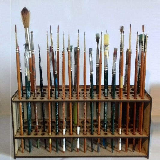 Professional Paintbrush Stand | 67 Slots | Wall or Self Standing