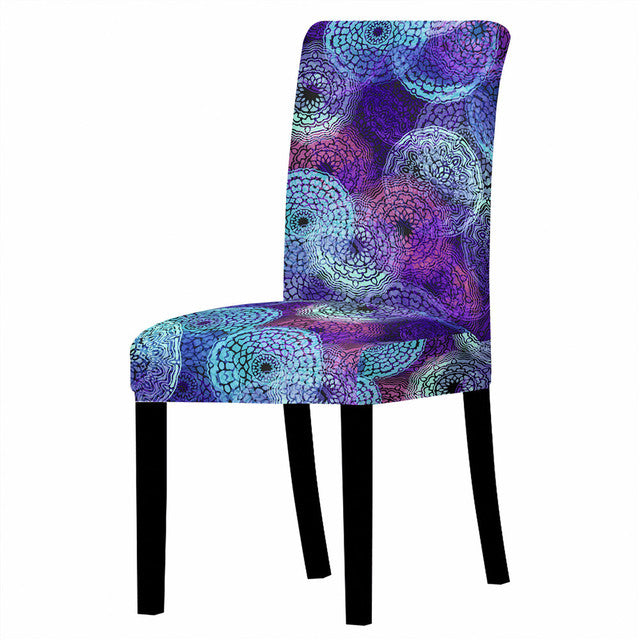 Bohemian Style Chair Cover | Stretchable | 24 Patterns