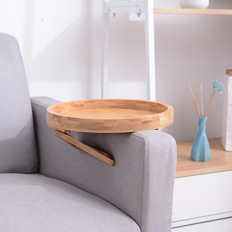 Sofa Armrest Tray | End-Table Alternative | 100% Natural Bamboo